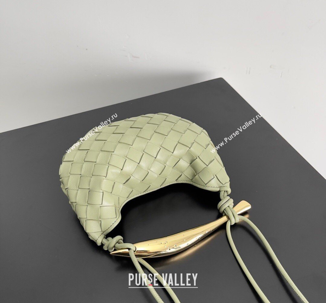 Bottega Veneta Mini Sardine Bag in Intrecciato Leather Travertine Green 2026 744267 (YX-260402009)