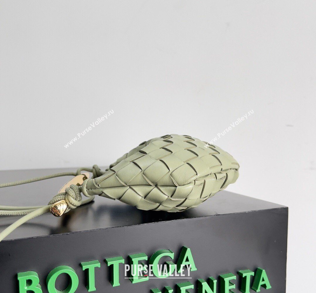 Bottega Veneta Mini Sardine Bag in Intrecciato Leather Travertine Green 2026 744267 (YX-260402009)