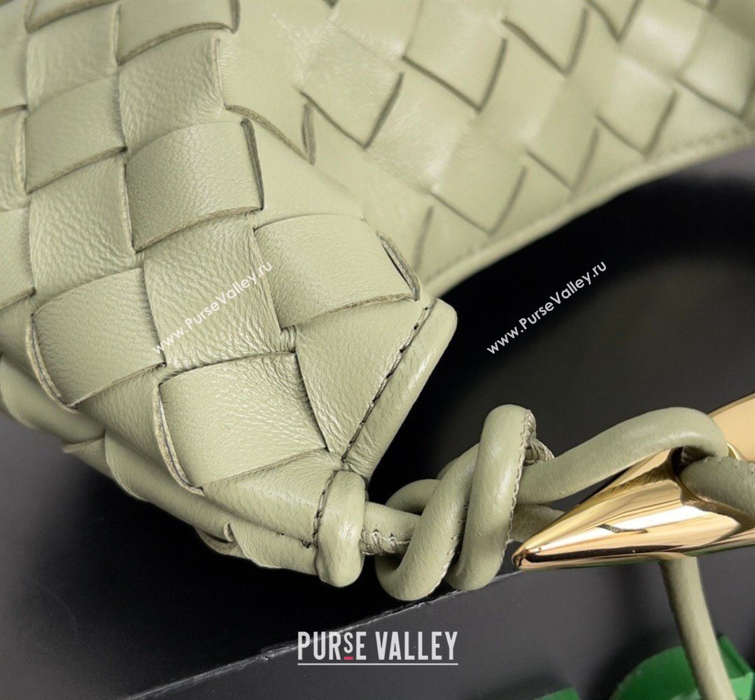 Bottega Veneta Mini Sardine Bag in Intrecciato Leather Travertine Green 2026 744267 (YX-260402009)