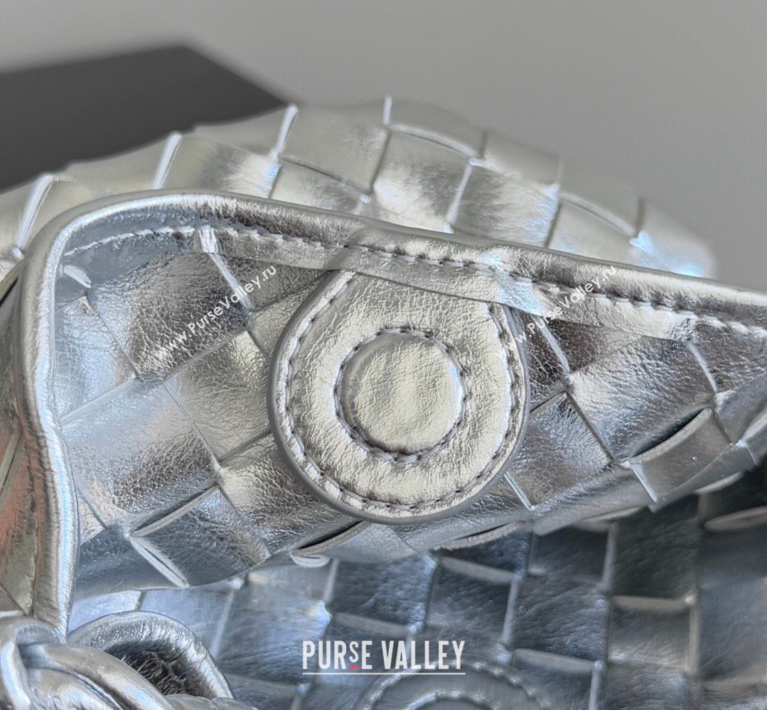 Bottega Veneta Mini Sardine Bag in Intrecciato Leather New Silver 2026 744267 (YX-260402001)