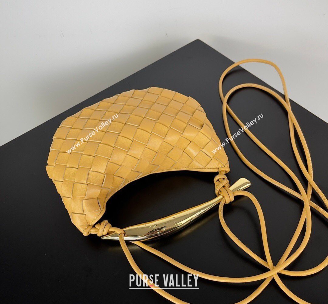 Bottega Veneta Mini Sardine Bag in Intrecciato Leather Yellow 2026 744267 (YX-260402010)