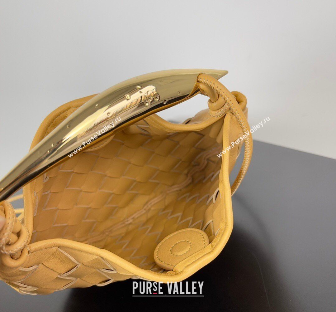 Bottega Veneta Mini Sardine Bag in Intrecciato Leather Yellow 2026 744267 (YX-260402010)