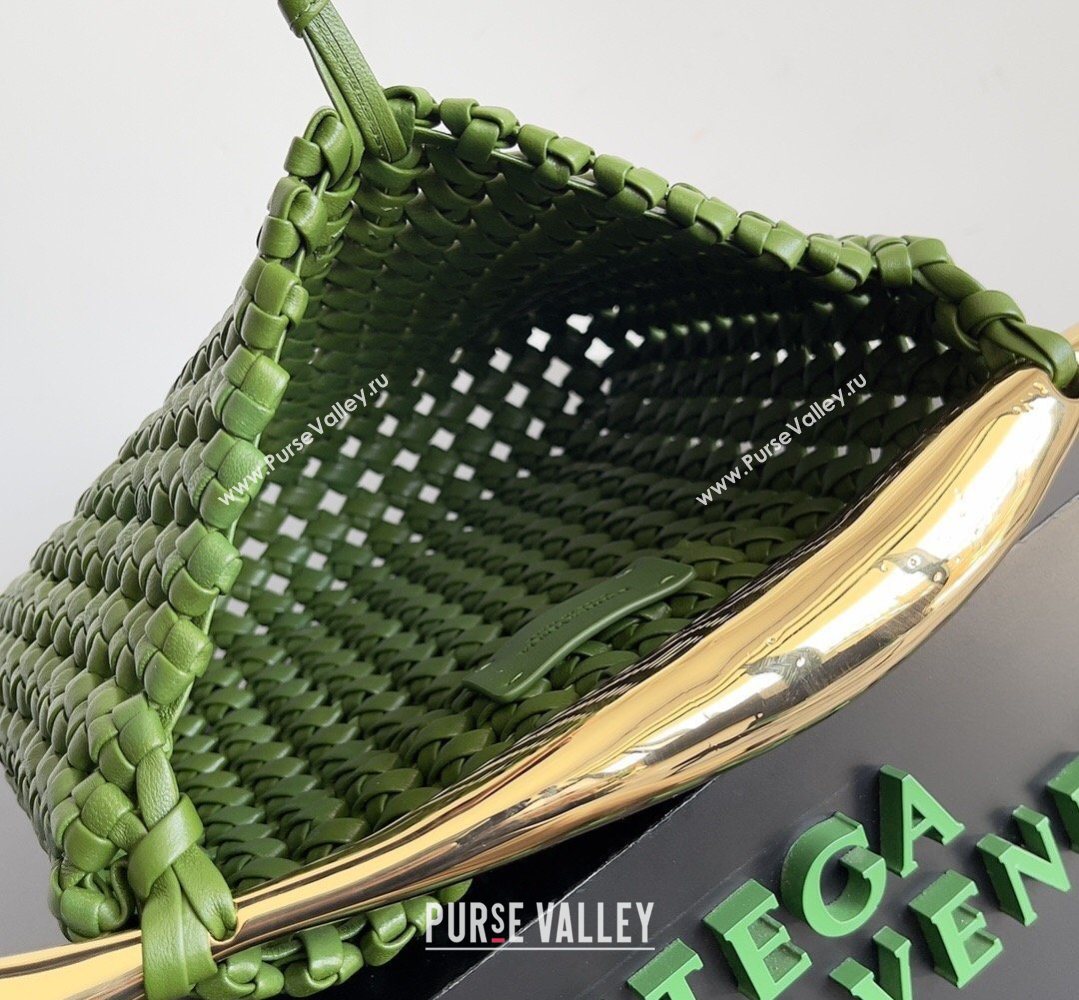 Bottega Veneta Sardine Bag in Intrecciato Leather Green1 2026 BV040201 (YX-260402042)