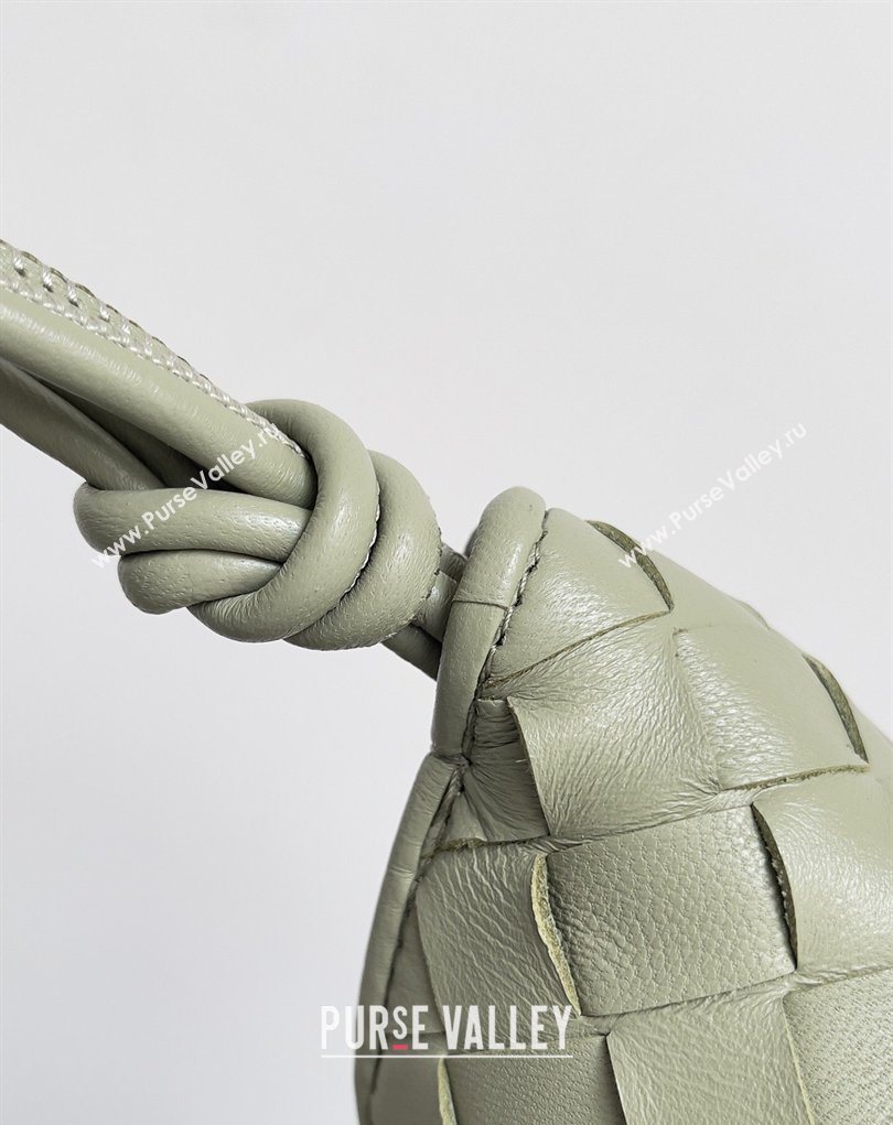 Bottega Veneta Mens Sardine Hobo Bag in Intrecciato Leather Green 2026 BV040202 (YX-260402046)