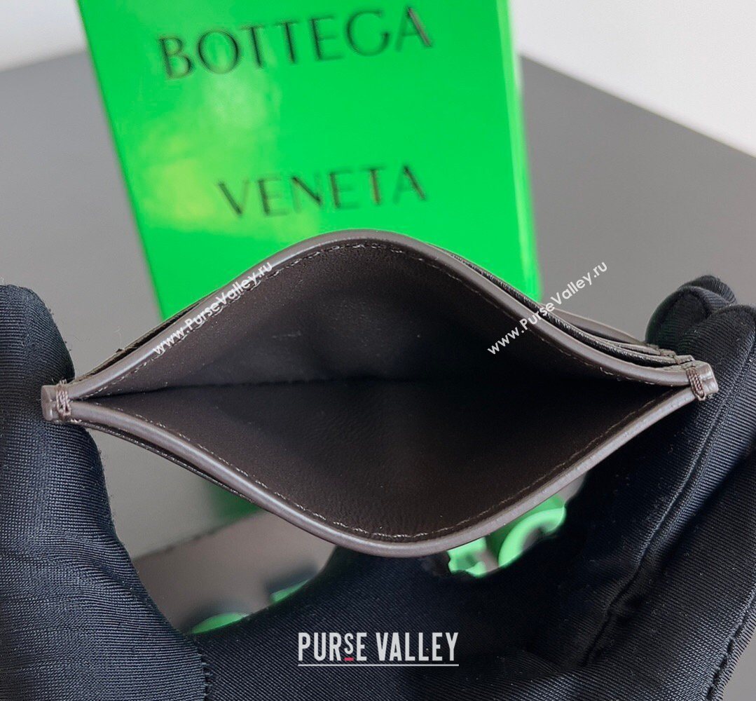 Bottega Veneta Intrecciato Leather Credit Card Case Fondant/Green 2026 796324 (YX-260402069)