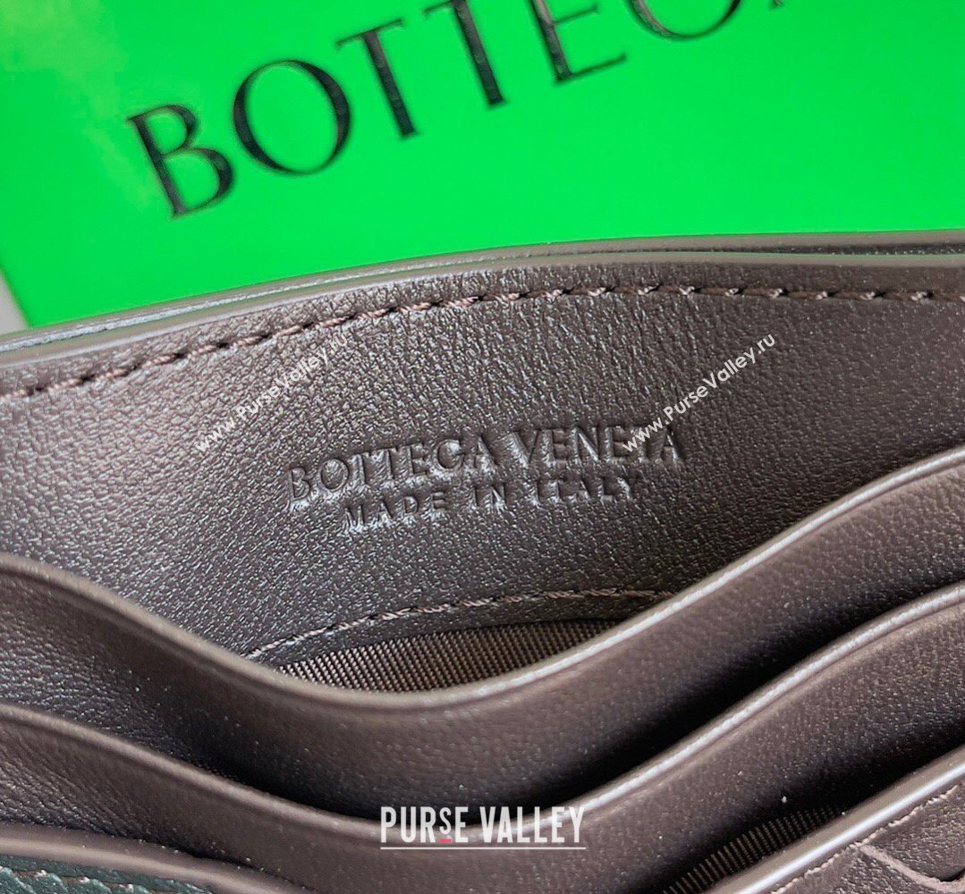 Bottega Veneta Intrecciato Leather Credit Card Case Fondant/Green 2026 796324 (YX-260402069)