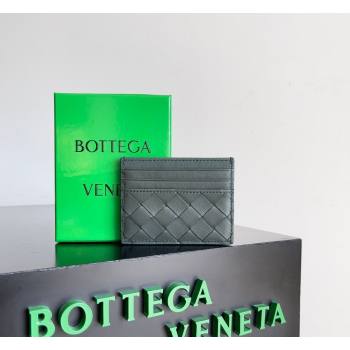 Bottega Veneta Intrecciato Leather Credit Card Case Slate 2026 796324 (YX-260402071)