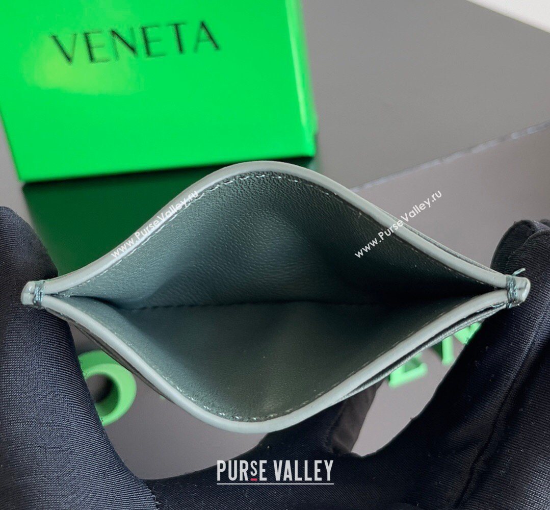 Bottega Veneta Intrecciato Leather Credit Card Case Slate 2026 796324 (YX-260402071)