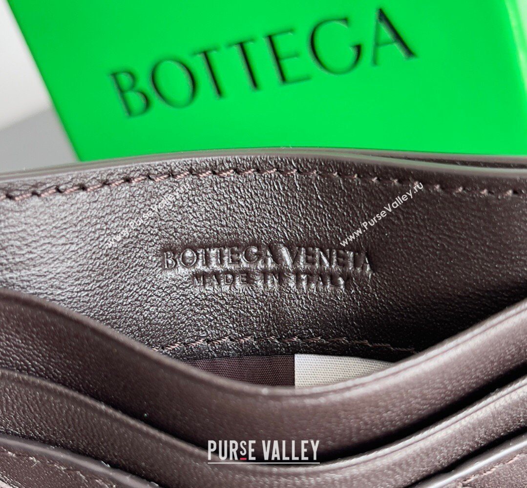 Bottega Veneta Intrecciato Leather Credit Card Case Fondant Brown 2026 796324 (YX-260402079)