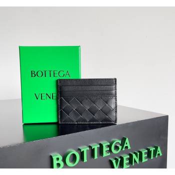 Bottega Veneta Intrecciato Leather Credit Card Case Black 2026 796324 (YX-260402085)