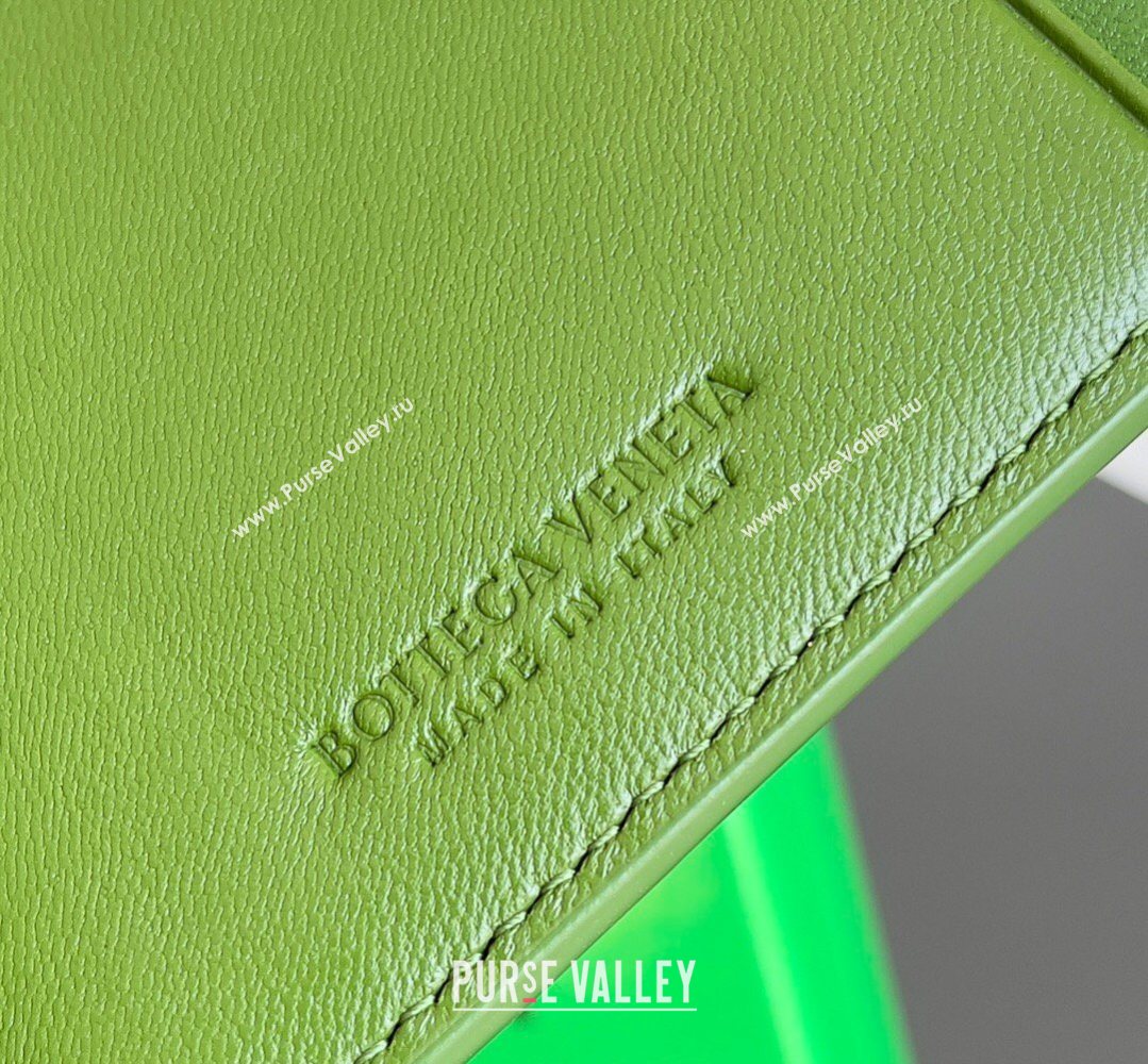 Bottega Veneta Cassette Credit Card Case in Intreccio Leather 742693 Avocado 2026 (YX-260402052)