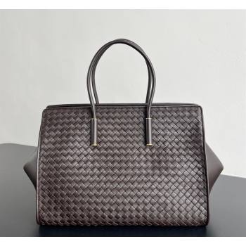 Bottega Veneta Barbara Tote Bag in Intrecciato Leather Espresso Brown 2026 868327 (WT-260402107)