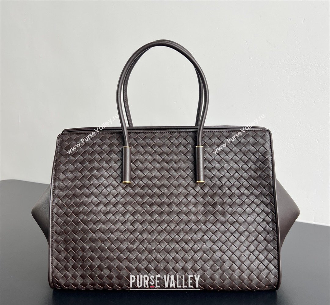 Bottega Veneta Barbara Tote Bag in Intrecciato Leather Espresso Brown 2026 868327 (WT-260402107)