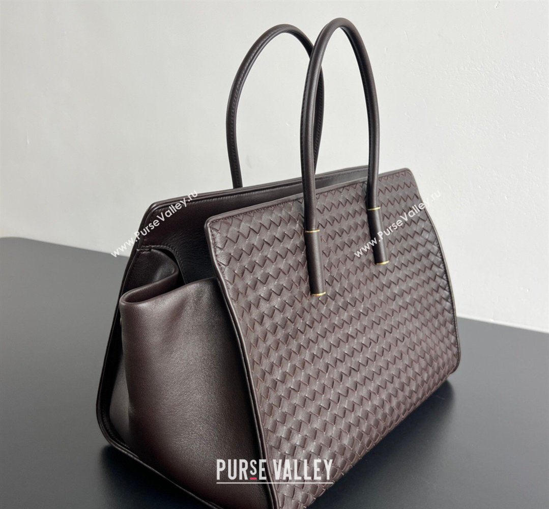 Bottega Veneta Barbara Tote Bag in Intrecciato Leather Espresso Brown 2026 868327 (WT-260402107)