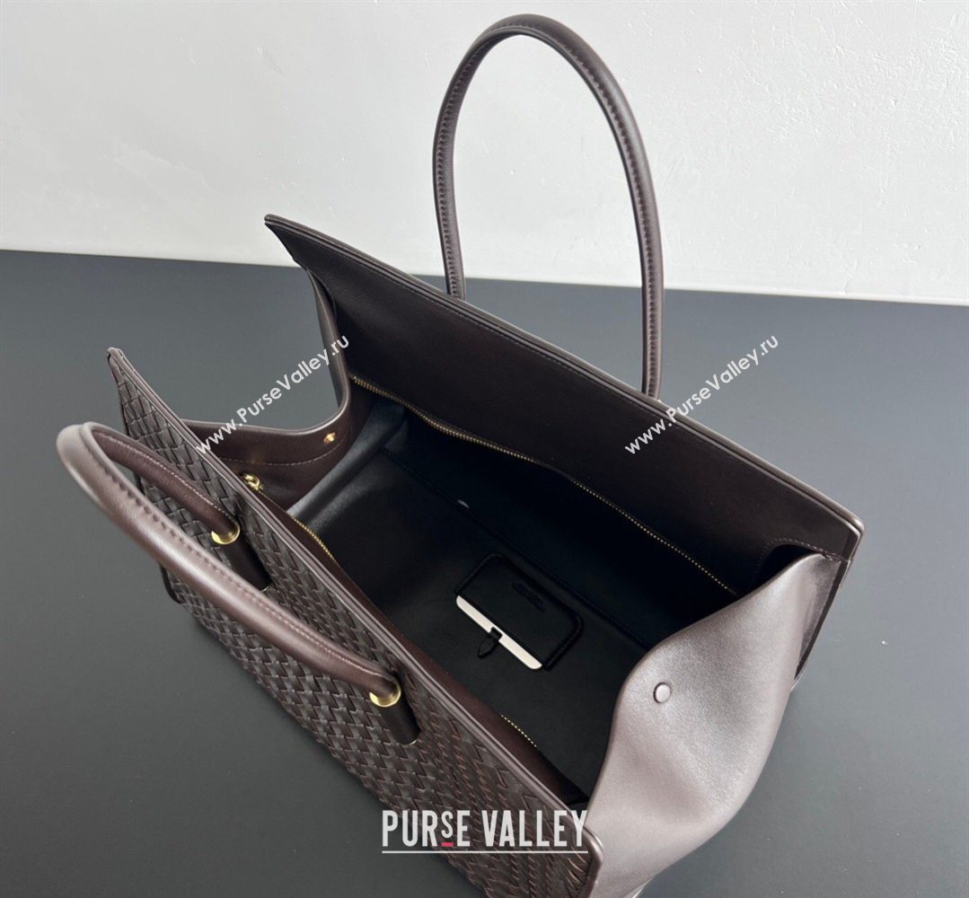 Bottega Veneta Barbara Tote Bag in Intrecciato Leather Espresso Brown 2026 868327 (WT-260402107)
