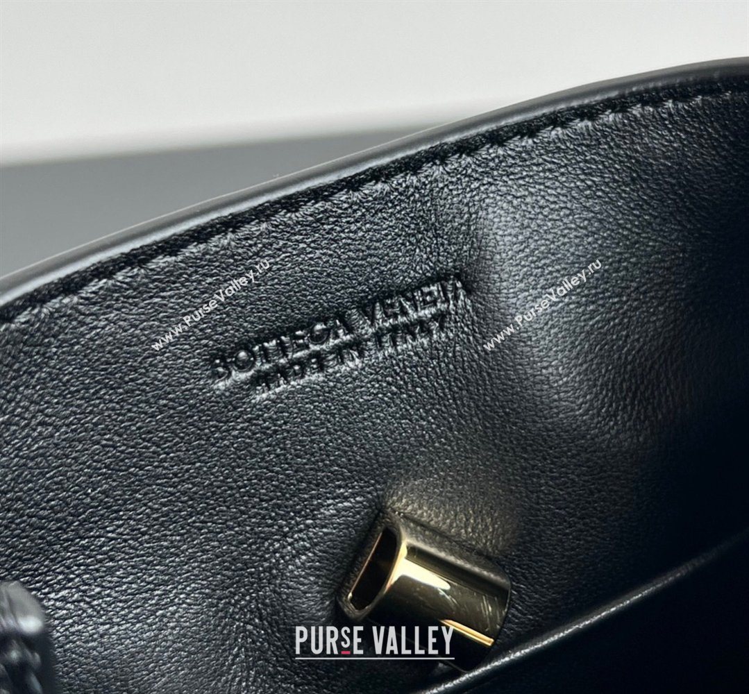 Bottega Veneta Andiamo Phone Pouch in Intrecciato Leather Black 2026 843890 (WT-260402100)