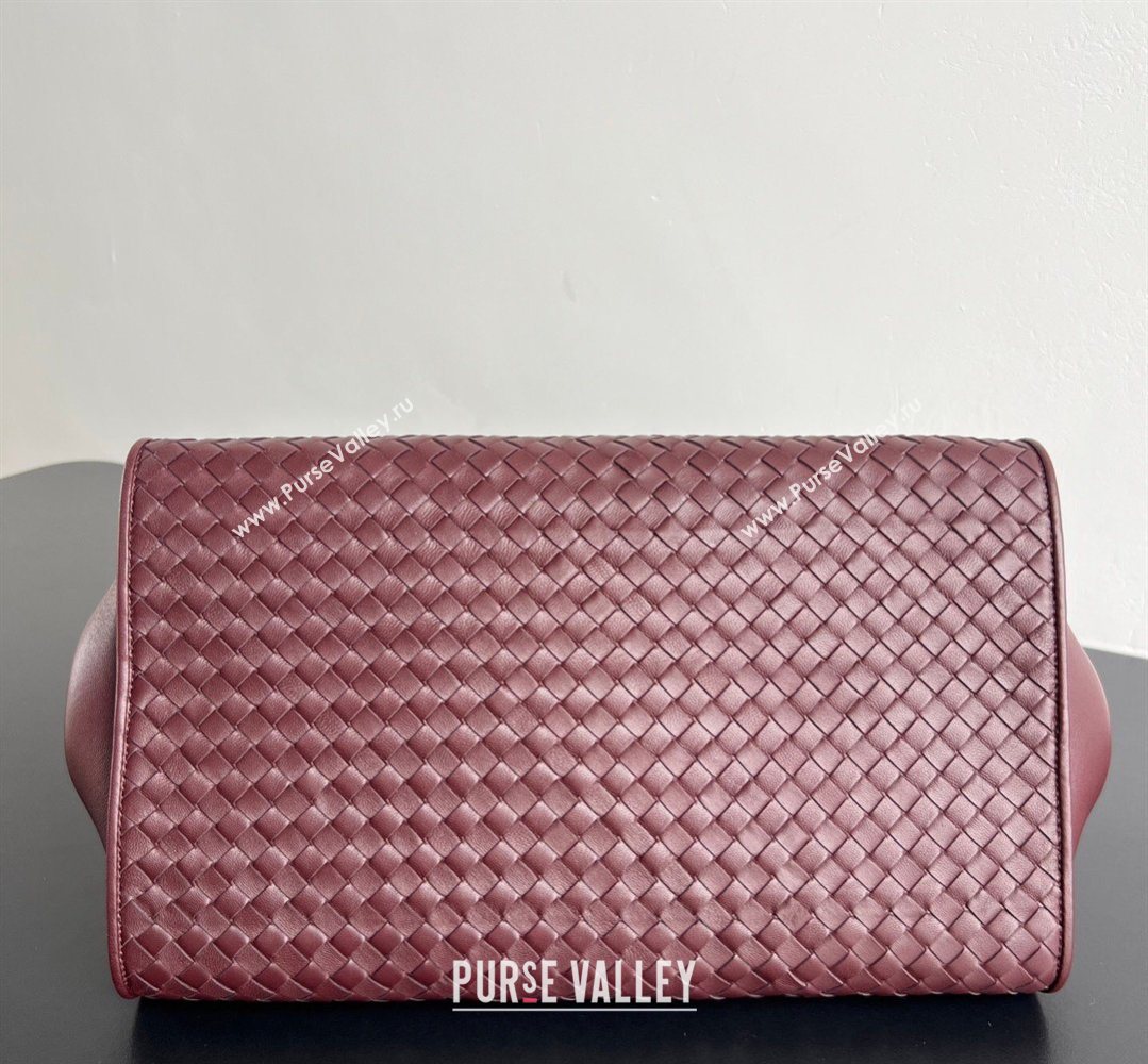 Bottega Veneta Barbara Tote Bag in Intrecciato Leather Deep Mahogany Red 2026 868327 (WT-260402106)