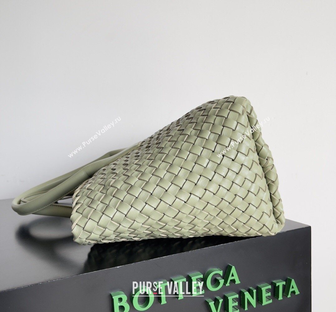 Bottega Veneta Medium Cabat Tote Bag 32cm in Intrecciato Leather Travertine Green 2026 BV040205 (XY-260402128)