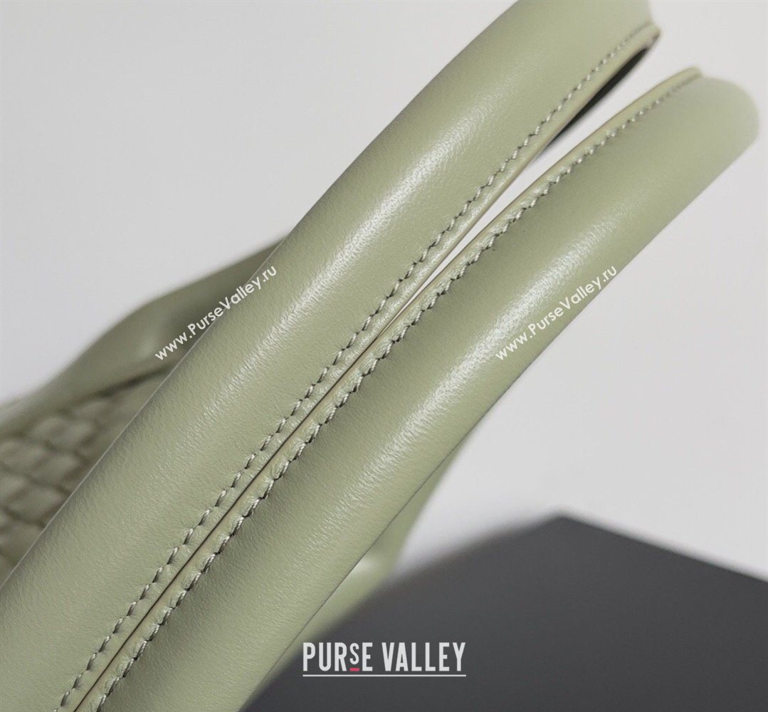 Bottega Veneta Medium Cabat Tote Bag 32cm in Intrecciato Leather Travertine Green 2026 BV040205 (XY-260402128)