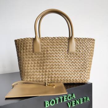 Bottega Veneta Medium Cabat Tote Bag 32cm in Intrecciato Leather Pale Brown 2026 BV040205 (XY-260402129)
