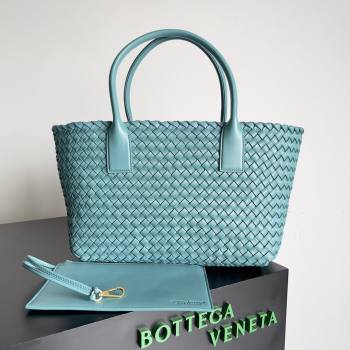 Bottega Veneta Medium Cabat Tote Bag 32cm in Intrecciato Leather Blue1 2026 BV040205 (YX-260402118)
