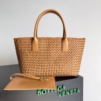 Bottega Veneta Medium Cabat Tote Bag 32cm in Intrecciato Leather Light Brown 2026 BV040205 (XY-260402131)