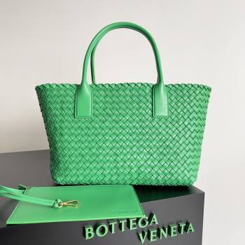Bottega Veneta Medium Cabat Tote Bag 32cm in Intrecciato Leather Green2 2026 BV040205 (XY-260402134)