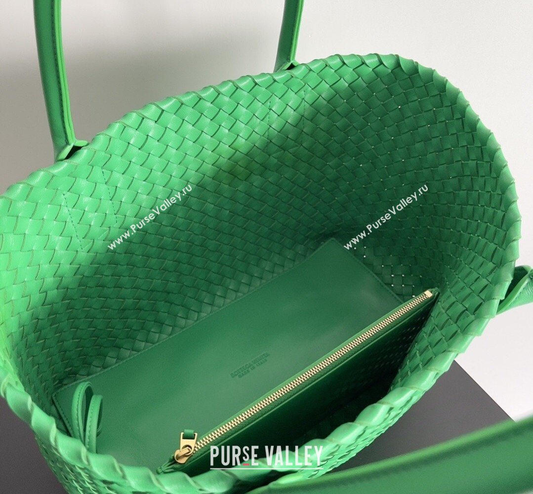 Bottega Veneta Medium Cabat Tote Bag 32cm in Intrecciato Leather Green2 2026 BV040205 (XY-260402134)