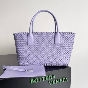 Bottega Veneta Medium Cabat Tote Bag 32cm in Intrecciato Leather Purple 2026 BV040205 (XY-260402135)