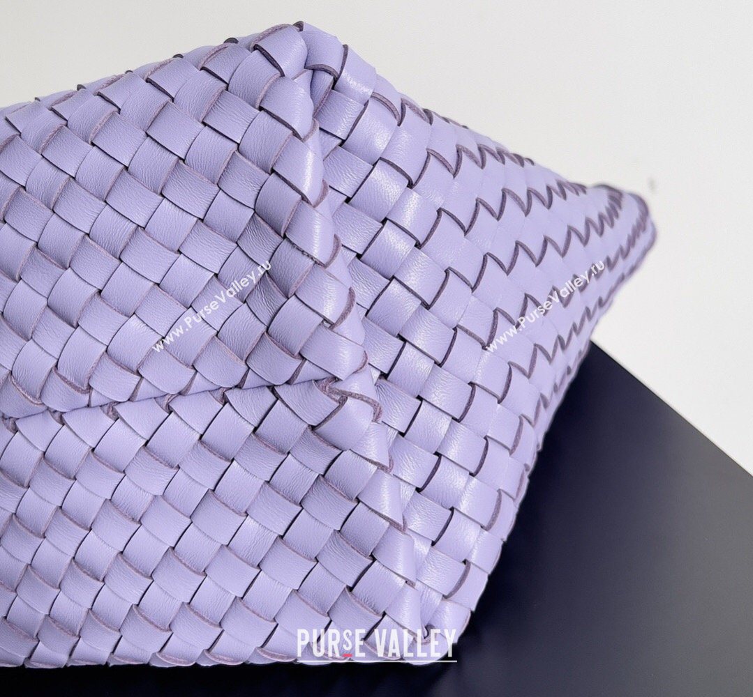 Bottega Veneta Medium Cabat Tote Bag 32cm in Intrecciato Leather Purple 2026 BV040205 (XY-260402135)
