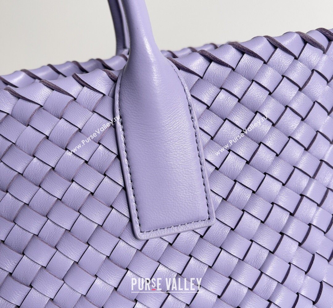 Bottega Veneta Medium Cabat Tote Bag 32cm in Intrecciato Leather Purple 2026 BV040205 (XY-260402135)