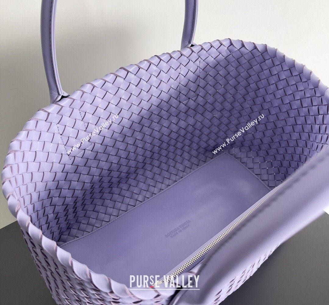 Bottega Veneta Medium Cabat Tote Bag 32cm in Intrecciato Leather Purple 2026 BV040205 (XY-260402135)