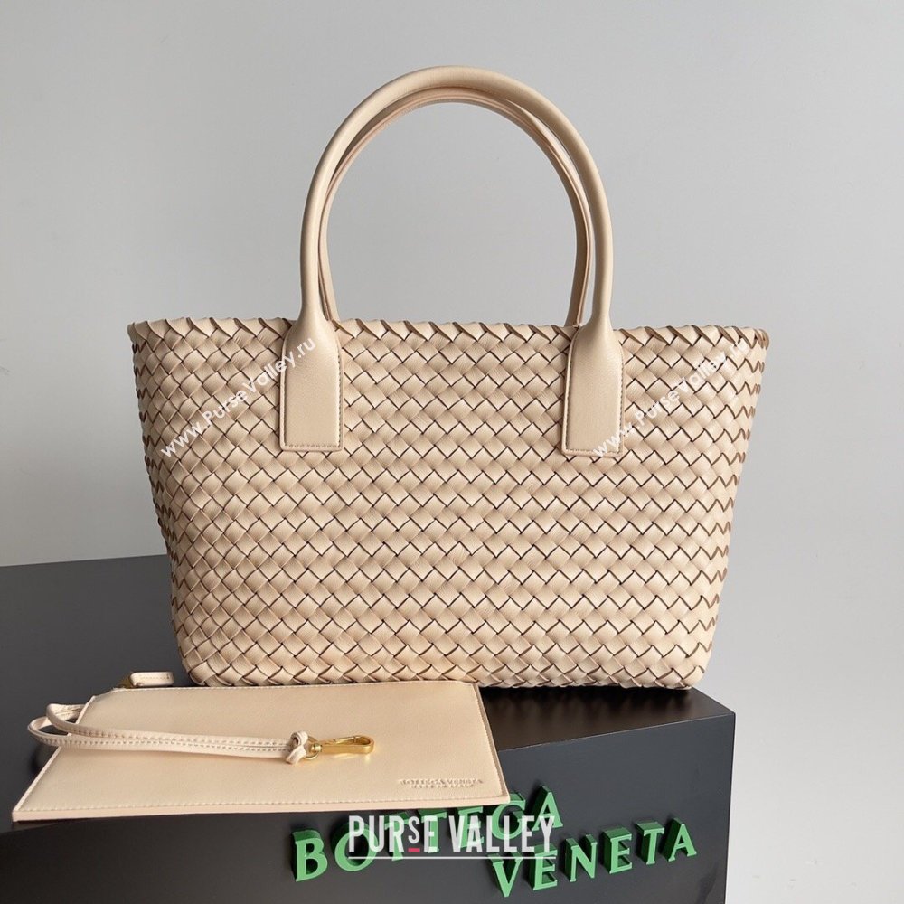 Bottega Veneta Medium Cabat Tote Bag 32cm in Intrecciato Leather Nude2 2026 BV040205 (XY-260402137)