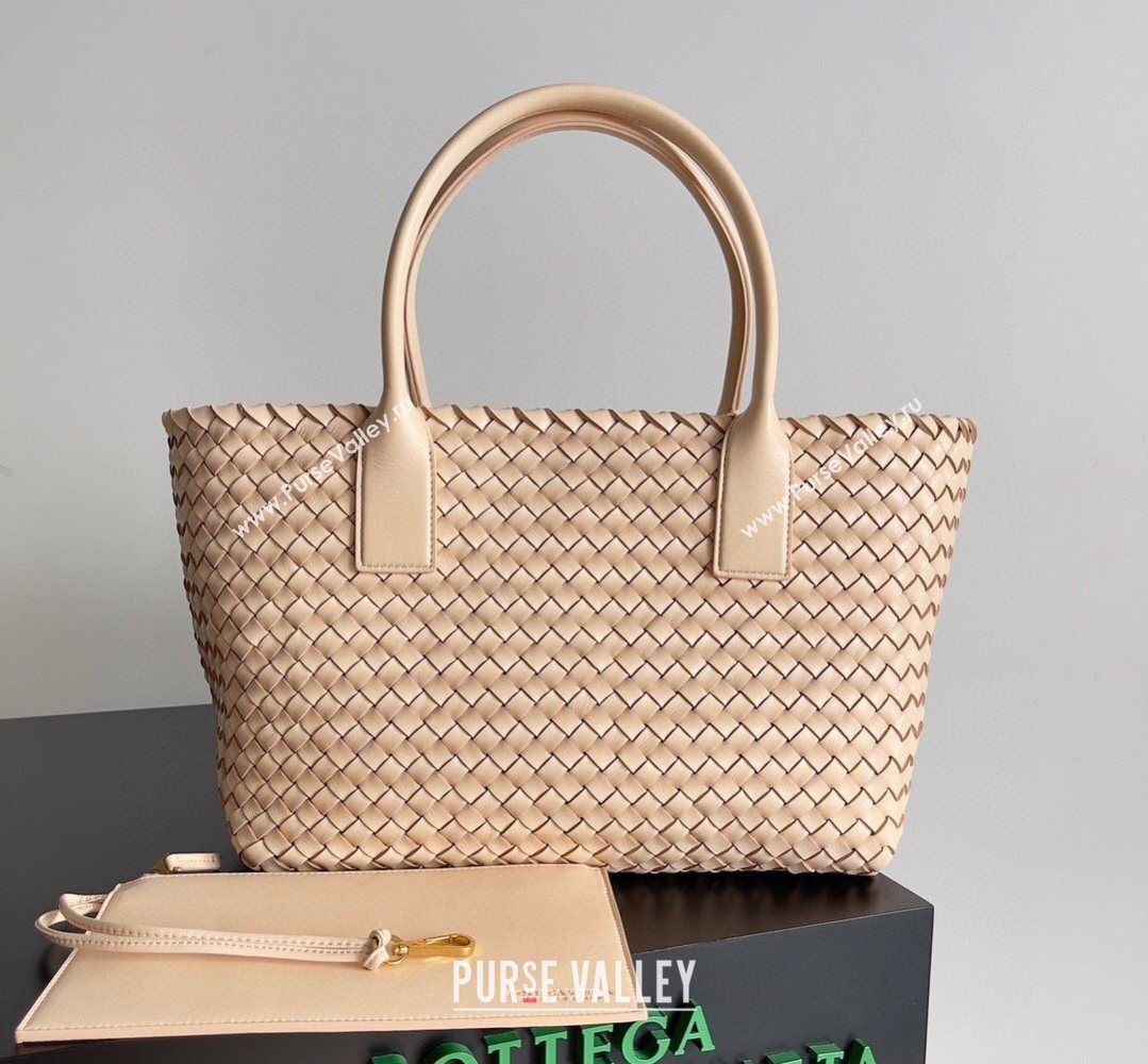 Bottega Veneta Medium Cabat Tote Bag 32cm in Intrecciato Leather Nude2 2026 BV040205 (XY-260402137)