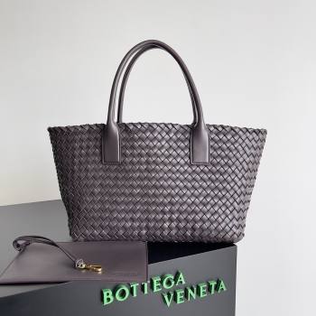 Bottega Veneta Medium Cabat Tote Bag 32cm in Intrecciato Leather Dark Brown 2026 BV040205 (XY-260402138)
