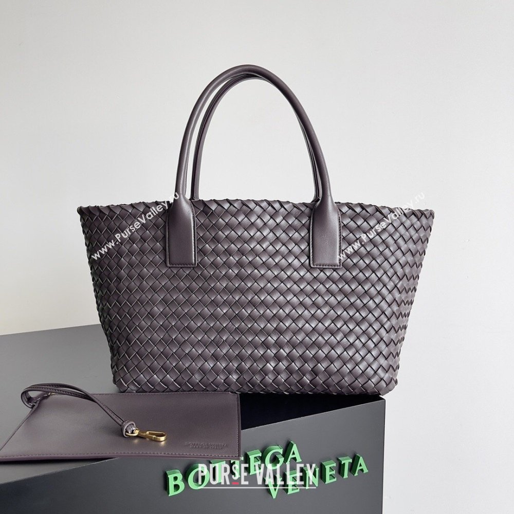 Bottega Veneta Medium Cabat Tote Bag 32cm in Intrecciato Leather Dark Brown 2026 BV040205 (XY-260402138)