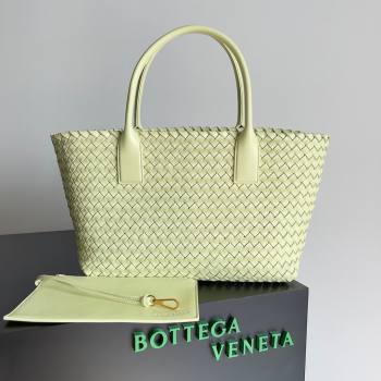 Bottega Veneta Medium Cabat Tote Bag 32cm in Intrecciato Leather Light Yellow 2026 BV040205 (YX-260402119)