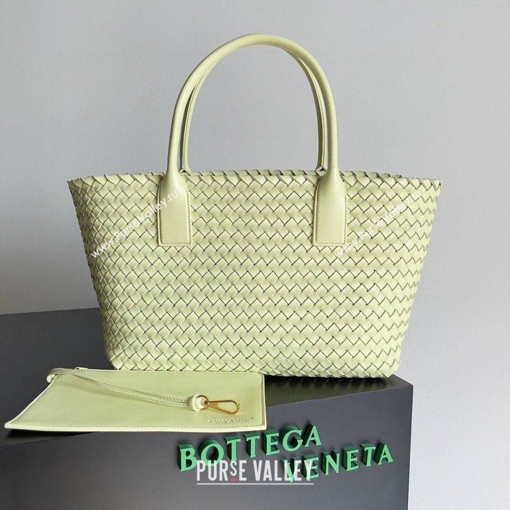 Bottega Veneta Medium Cabat Tote Bag 32cm in Intrecciato Leather Light Yellow 2026 BV040205 (YX-260402119)