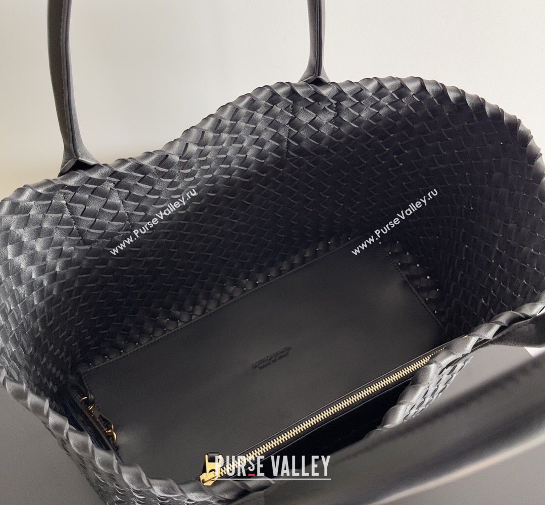 Bottega Veneta Medium Cabat Tote Bag 32cm in Intrecciato Leather Black 2026 BV040205 (YX-260402120)