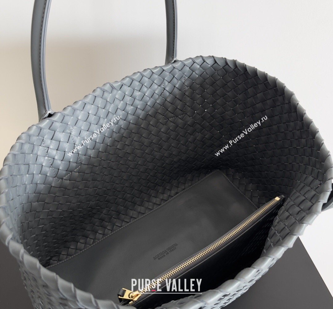 Bottega Veneta Medium Cabat Tote Bag 32cm in Intrecciato Leather Agate Grey 2026 BV040205 (YX-260402122)