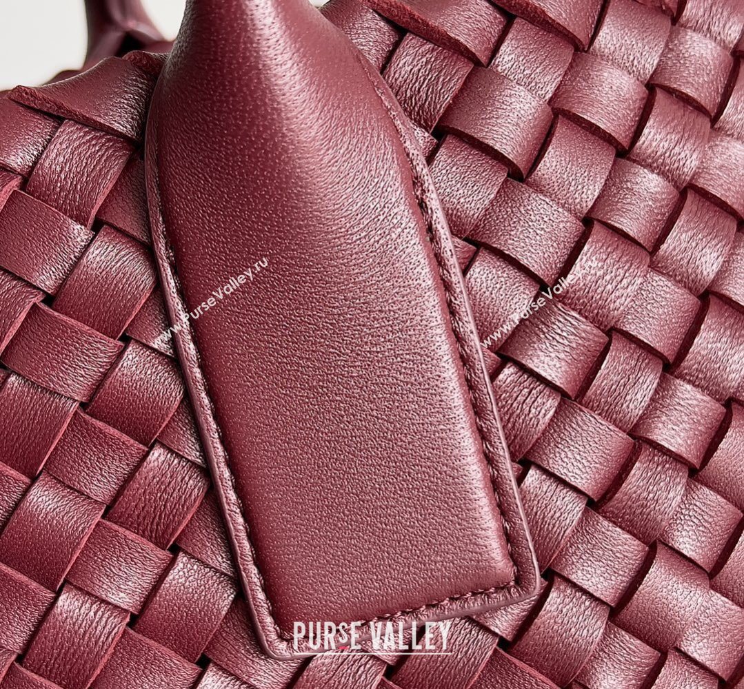 Bottega Veneta Medium Cabat Tote Bag 32cm in Intrecciato Leather Burgundy 2026 BV040205 (YX-260402123)