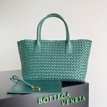 Bottega Veneta Medium Cabat Tote Bag 32cm in Intrecciato Leather Emerald Green 2026 BV040205 (YX-260402124)