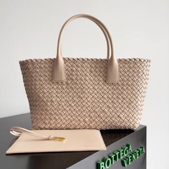 Bottega Veneta Medium Cabat Tote Bag 32cm in Intrecciato Leather Nude Pink 2026 BV040205 (XY-260402125)