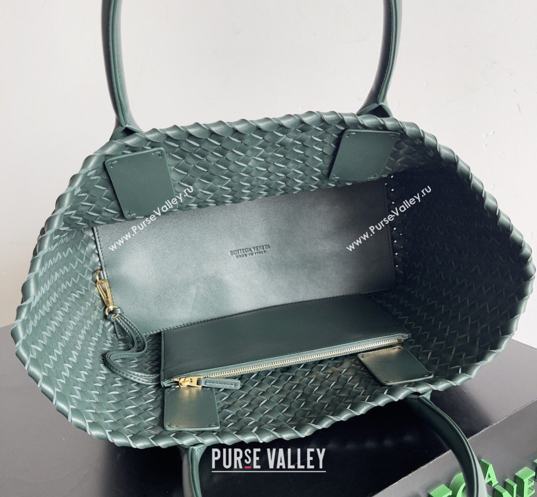 Bottega Veneta Medium Cabat Tote Bag 32cm in Intrecciato Leather Dark Green 2026 BV040205 (XY-260402126)