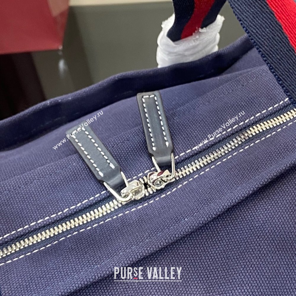 Gucci Mens Printed canvas large tote bag Dark Blue 2025 816863 (XLU-250630083)