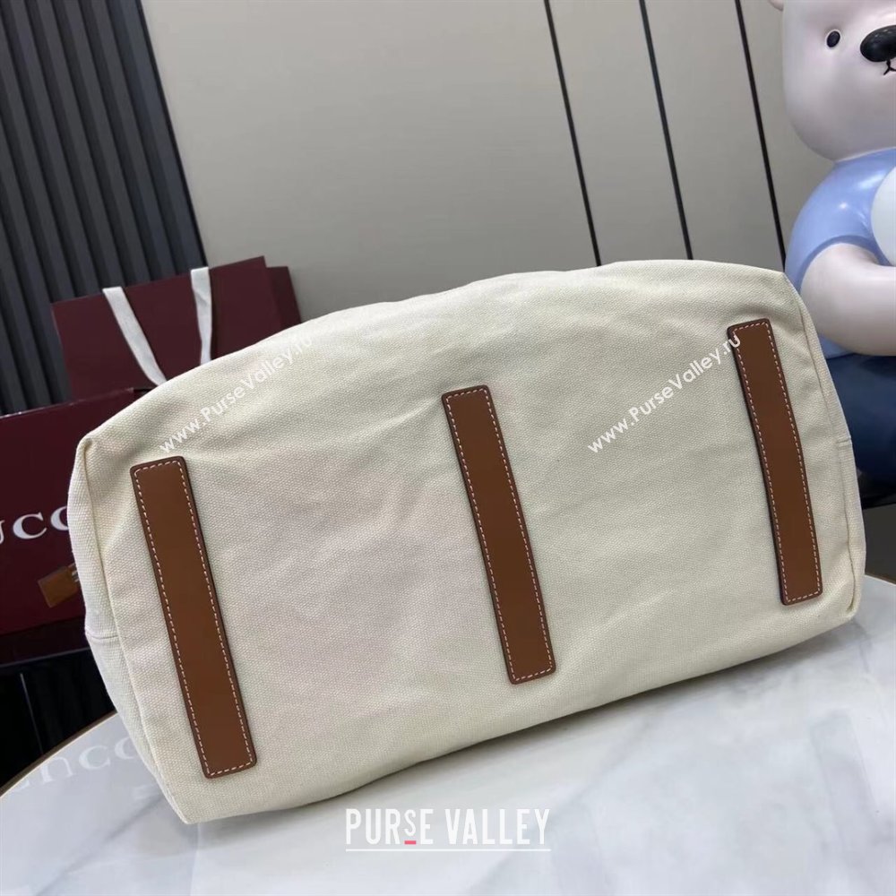 Gucci Mens Printed canvas large tote bag Off White 2025 816863 (XLU-250630084)