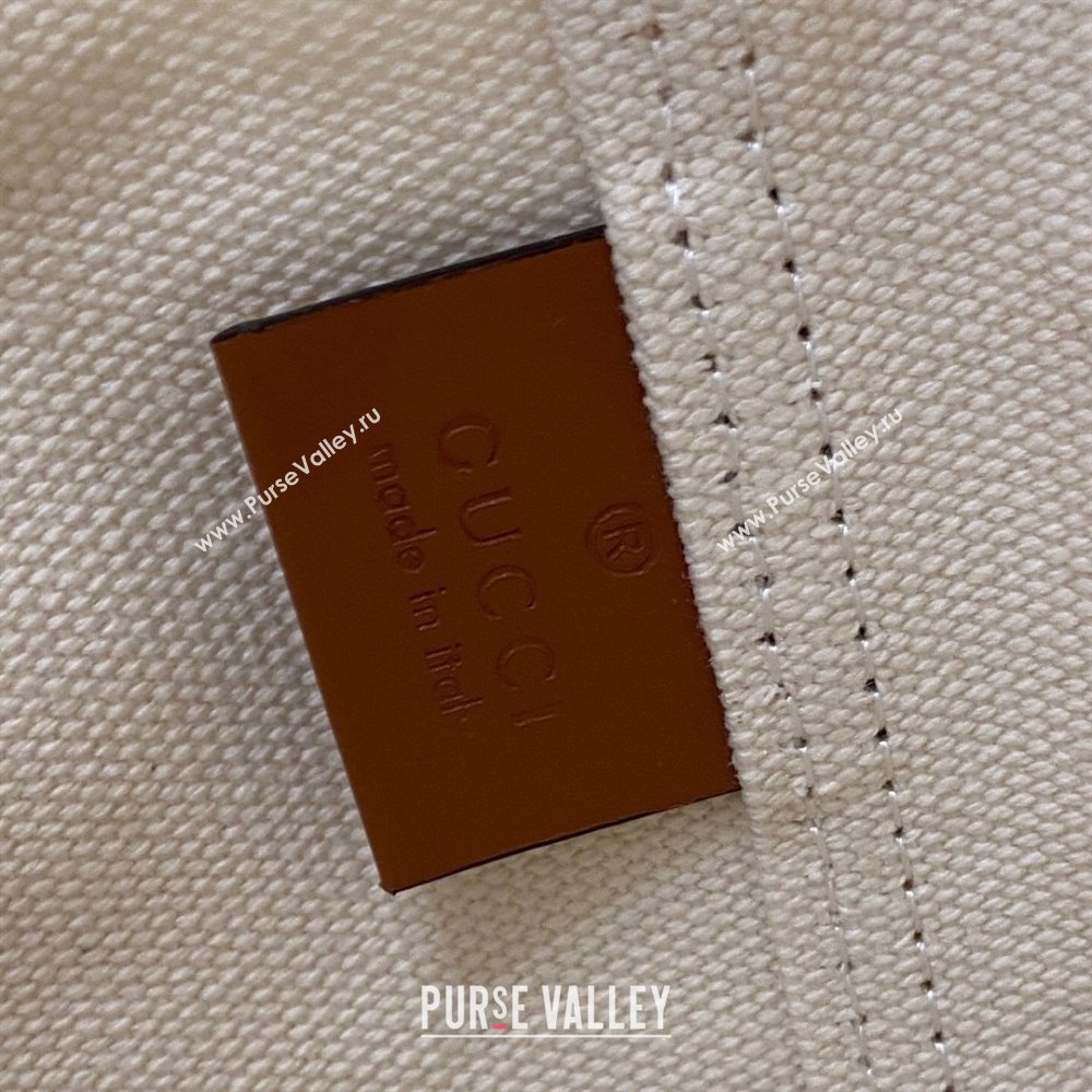 Gucci Mens Printed canvas large tote bag Off White 2025 816863 (XLU-250630084)