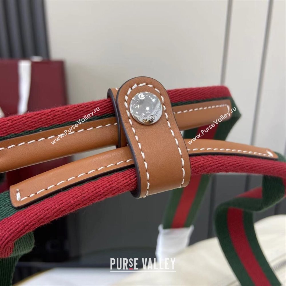 Gucci Mens Printed canvas duffle bag Off White 2025 816866 (XLU-250630086)