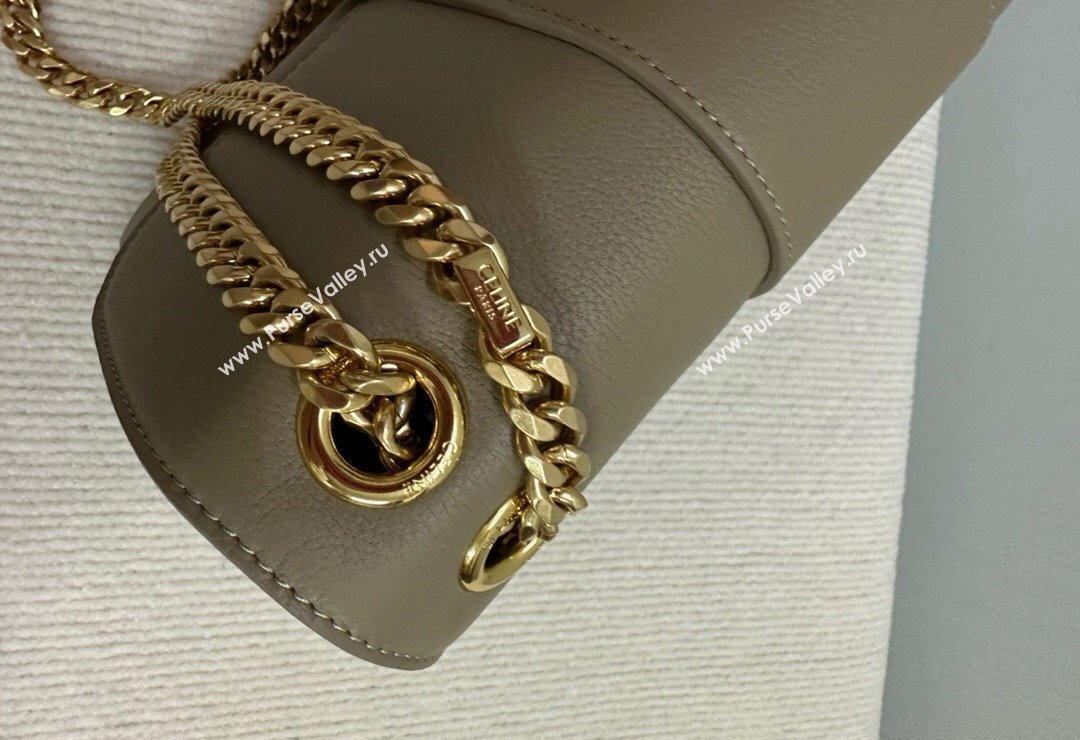 Celine Medium Victoire Shoulder Bag in Supple Calfskin Beige 2024 115853 (BL-240415036)