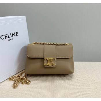 Celine Teen Victoire Shoulder bag in Supple Calfskin Beige 2024 116593 (BL-240415040)